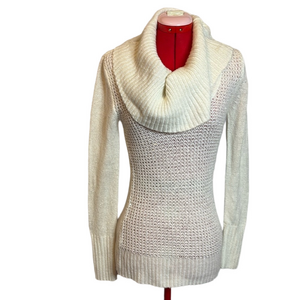 Candies sparkly cream turtle neck MM388